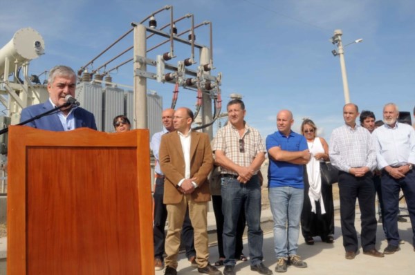 Desarrollo sostenido. Las autoridades destacaron la importancia de la obra inaugurada en Madryn.
