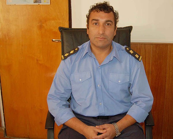 El comisario Guzmán habló sobre el violento hecho que denunció.