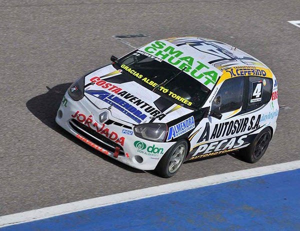 A bordo del Renault Clio, Vidal tendrá la chance de mejorar la clasifica.