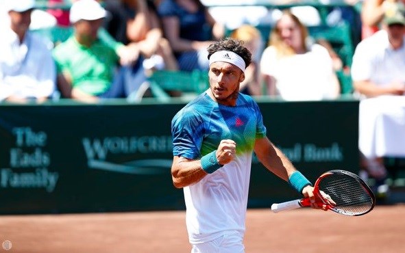 Después de eliminar a Wawrinka, Mónaco no pudo presentarse con Pouille.