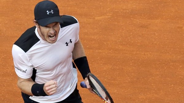 urray venció a Djokovic y gritó campeón en Roma.