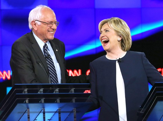 Bernie y la ex Primera Dama. El que ría último...