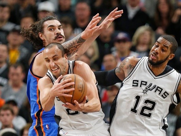 Triunfazo de San Antonio en Oklahoma 100-96. Manda 2-1 en la semi del Oeste.
