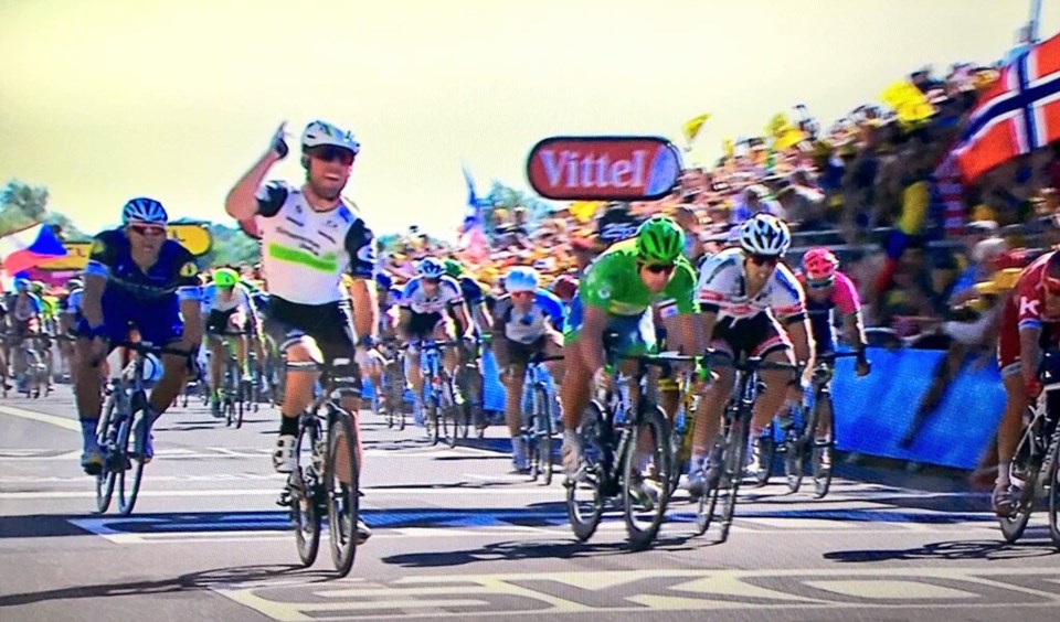 Probablemente será la última llegada al sprint del Tour hasta la última etapa en París, Cavendish consiguió su cuarto triunfo.