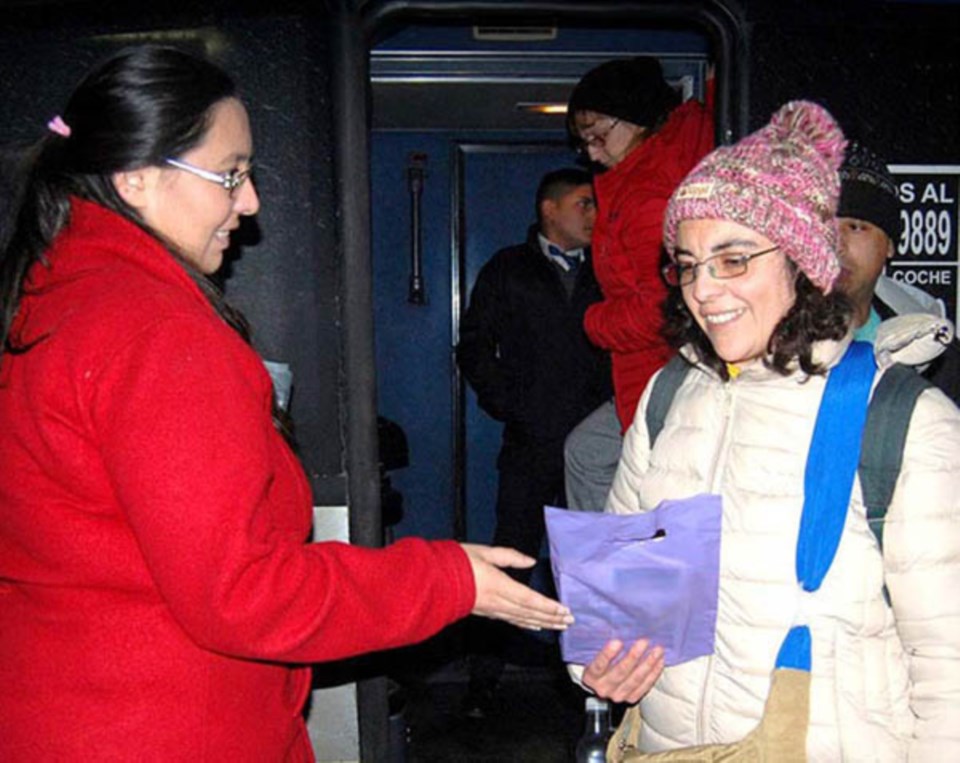 Los visitantes fueron sorprendidos en la Terminal.