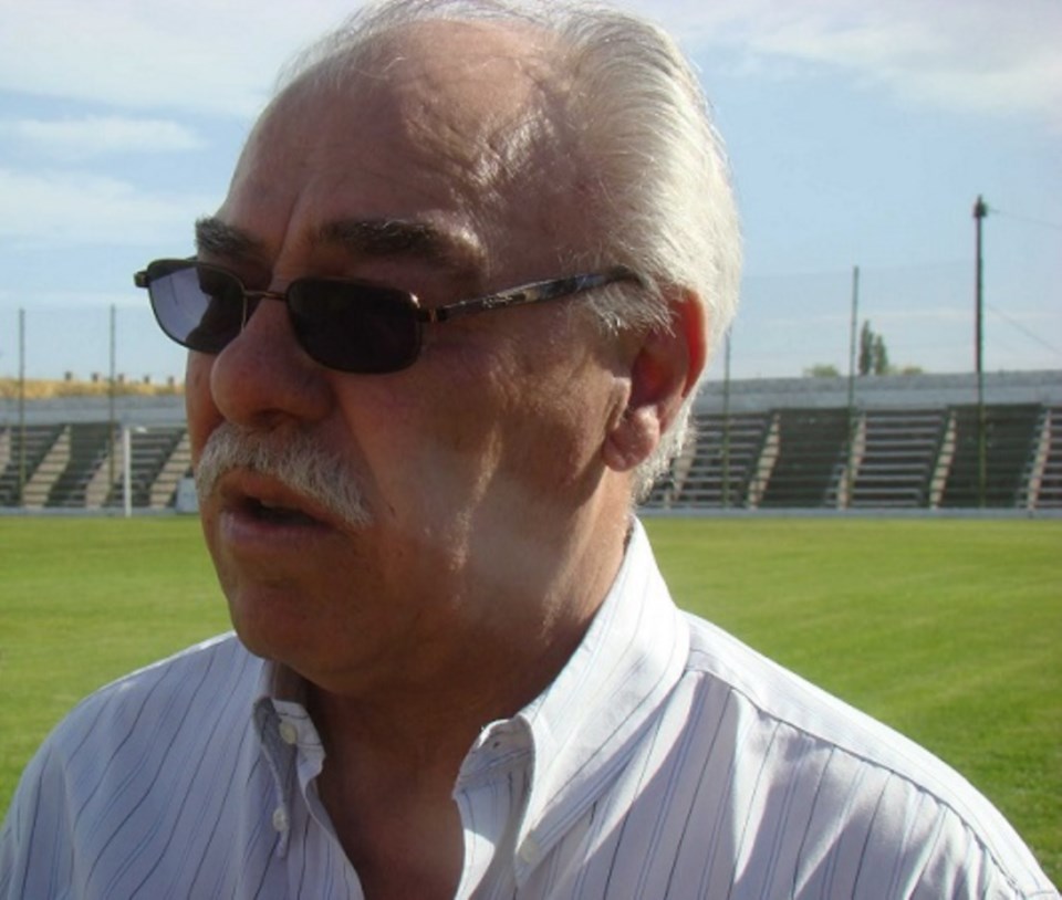 Héctor Omar Febrero en su querido Fortín. Un dirigente de lujo para el fútbol valletano.