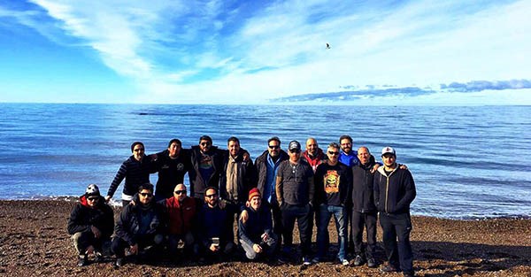 La Beriso aprovechó su paso por Madryn para recorrer la zona y fotografiarse en El Doradillo.