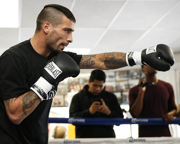 Lucas Matthysse en el gimnasio. “La máquina” evalúa su retorno, pero avisa que tiene que habrá cambios.