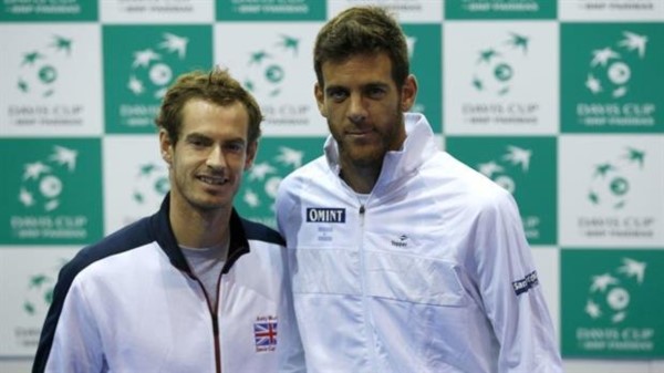 Andy Murray y Del Potro se reencuentran en la semifinal de Copa Davis.
