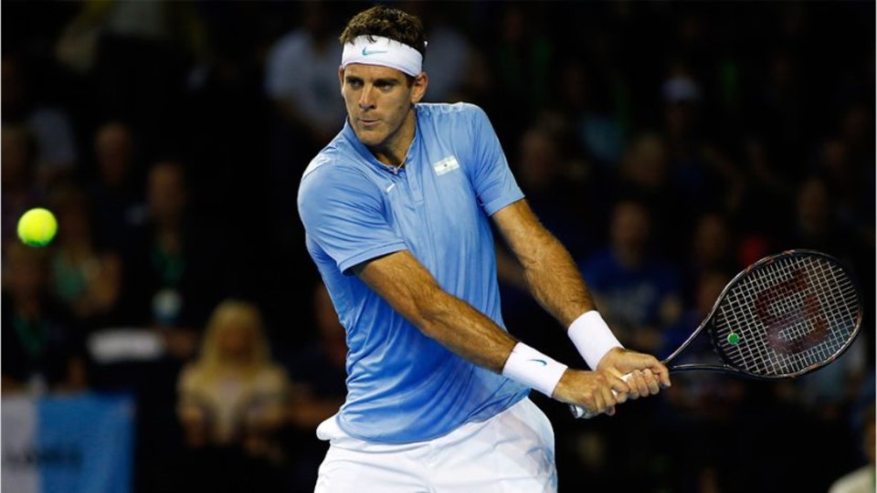 Del Potro le ganó a Murray y le dio el primer punto a la Argentina.