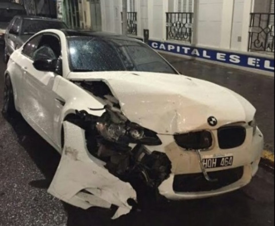 Así quedó el auto de Centurion, que hablará mañana con el CT y dirigentes del club.