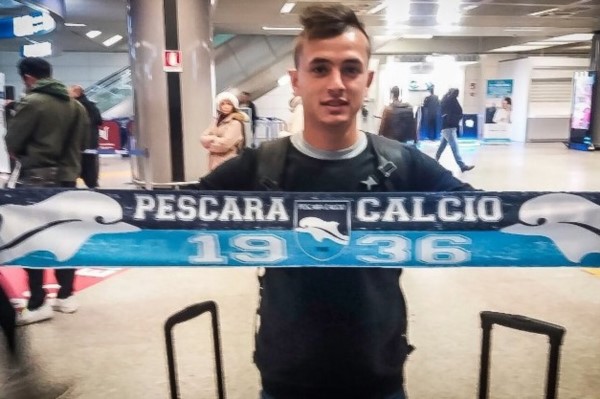 Sin lugar en Boca, el volante Andrés Cubas pasó al Pescara.