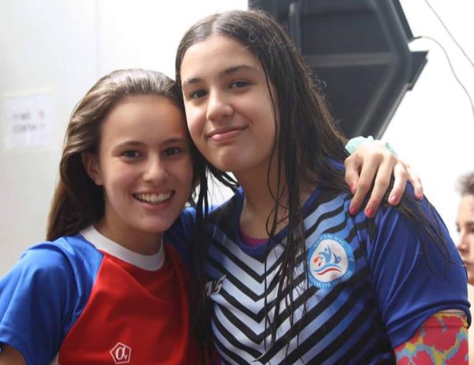 Ellas son Celina Servera, de Madryn, y Majo Hildebrandt, de Rawson.