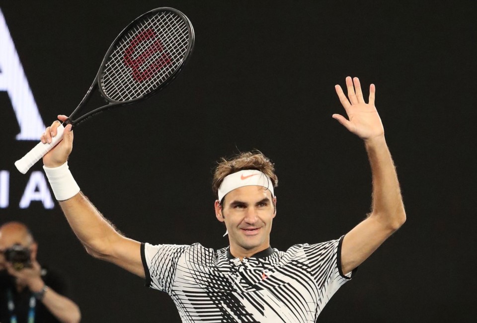 Roger Federer clasificó a su 41ª semifinal en Grand Slam y a la 13ª en el Australian Open.