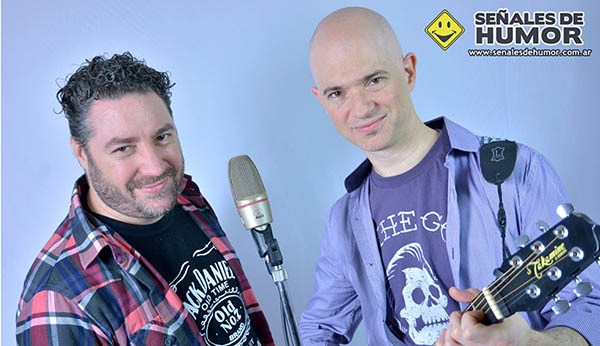 Los integrantes de “Señales de Humo” que traen su show a Trelew.