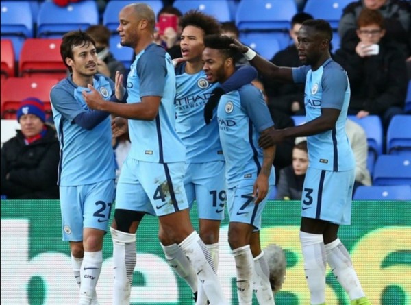 El "City" goleó como visitante a Crystal Palace y avanzó de ronda en la FA Cup.