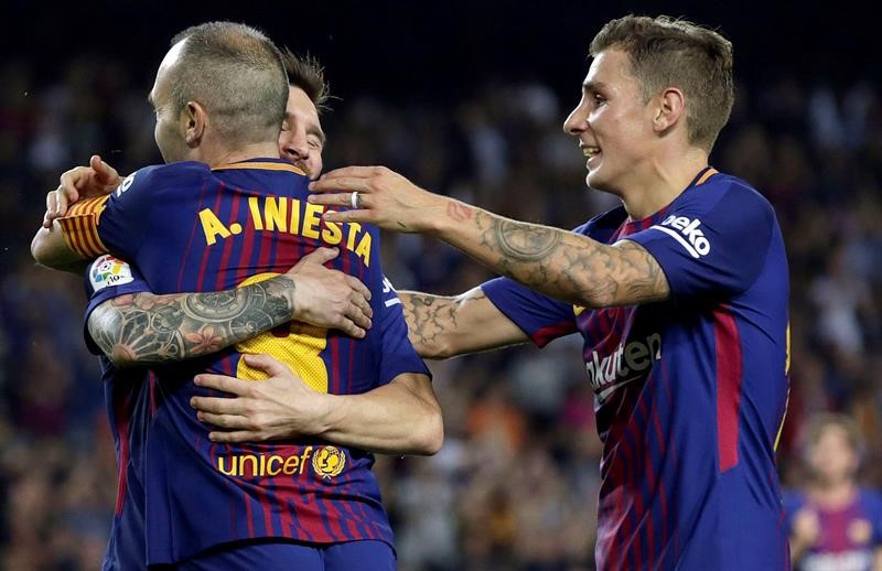 Messi e Iniesta, las figuras del "Barsa" que hoy visita a Olynpiakos.
