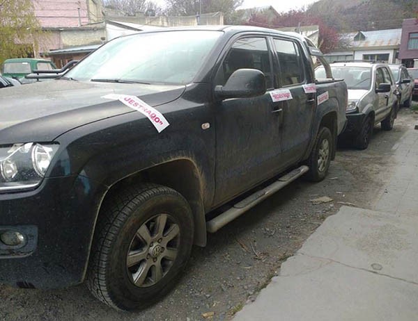 Los vehículos secuestrados están en el corralón municipal de Esquel.