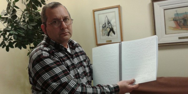 El escritor y excombatiente Juan Carlos Rechene, impulsor de la actividad que se realizará hoy en Trelew.