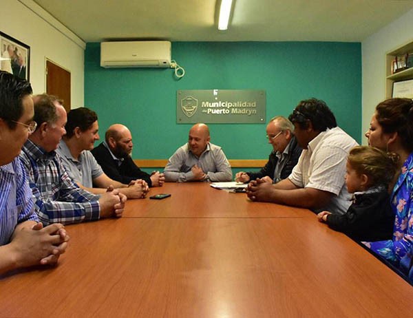 Cumbre. El intendente recibió en su despacho a referentes de Alianza.
