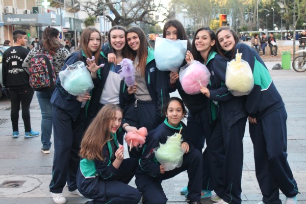 Los chicos chubutenses disfrutan las horas previas a competir.