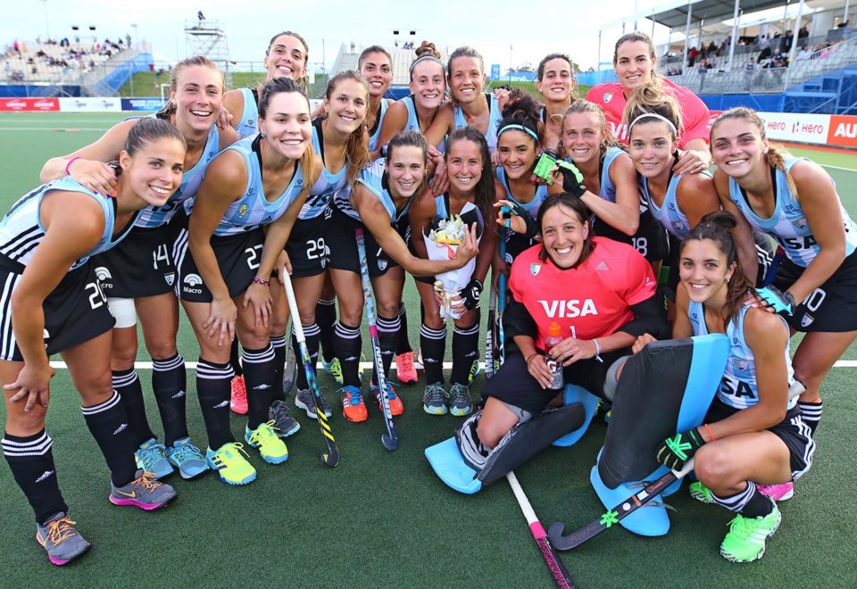 Las Leonas festejan el 5° Puesto obtenido esta madruga en Nueva Zelanda tras golear a Alemania.