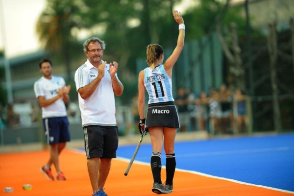 Carla Rebecchi se despidió el fin de semana en uno de los juegos contra Nueva Zelanda.