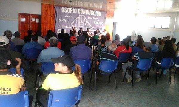 En la asamblea de ayer, Antonio Osorio expuso la situación del gremio y el conflicto suscitado con el Ejecutivo municipal.