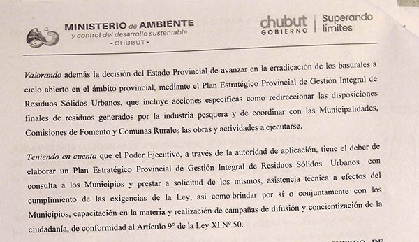 Trato hecho. El acuerdo que Ambiente firmó con la Municipalidad. 