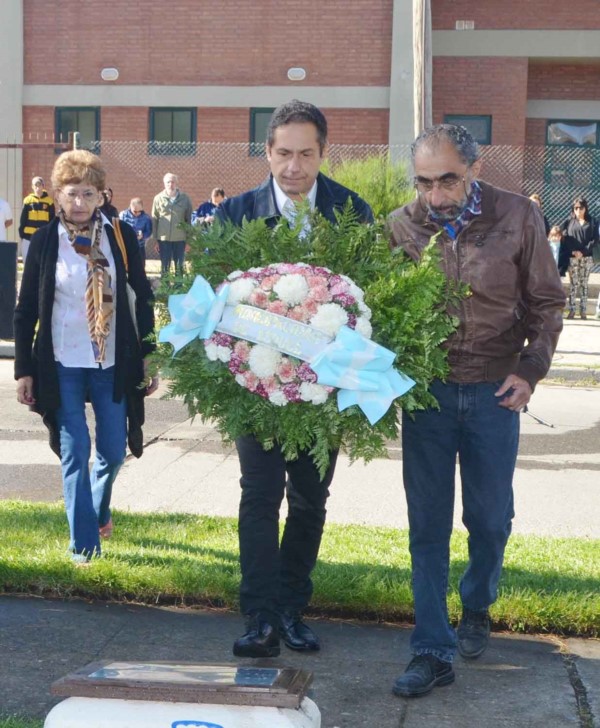 Ofrenda. Rubén recordó a su hermano Nolberto y los años de angustia tras su desaparición.