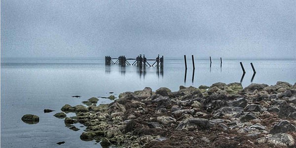 Postal. Un lago cada vez con menos agua y que necesita urgente una política hídrica para seguir existiendo.