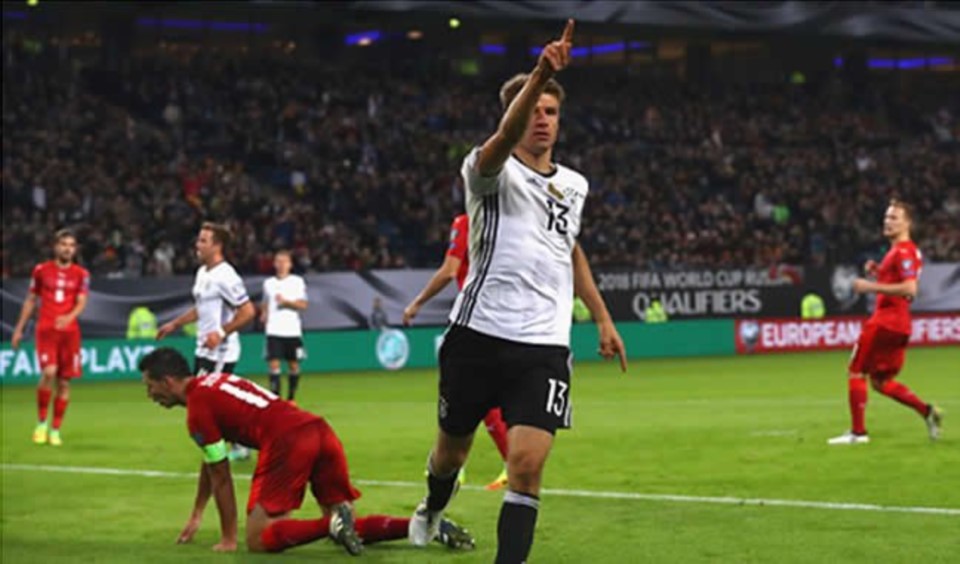 Alemania cumplió y goleó a la selección de Azerbaiyán.