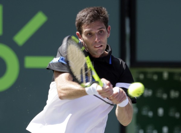 Federico Delbonis, último argentino en el Miami Open, cayó ante Kei Nishikori.