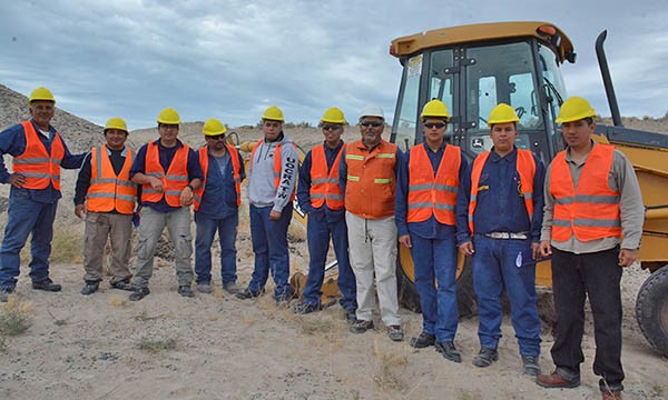 Capacitación. El grupo realizó prácticas ayer en zona de canteras.