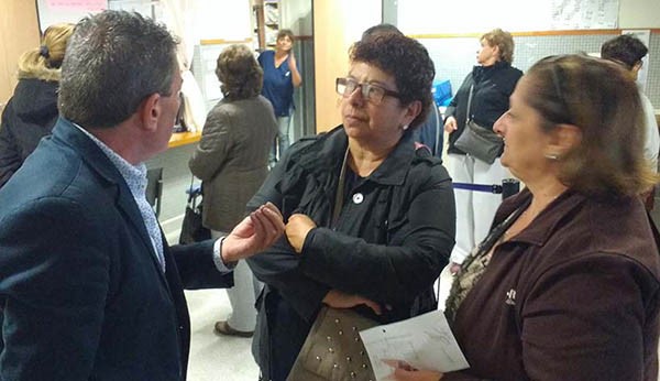 El concejal fue hasta el Prosate y se encontró con largas colas.