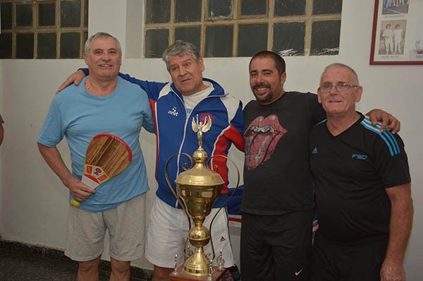 Participantes de la segunda categoría. De izquierda a derecha: Muro, Elorriaga, Pérez y García.