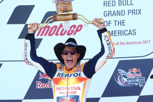 Marquez como en su casa. Ahora, lidera el campeonato de MotoGP.