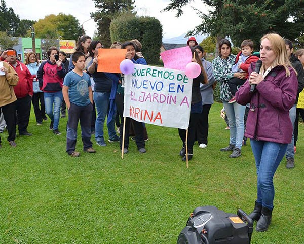 Apoyo. Fuertes reproches a Omar Aleuy en la manifestación.