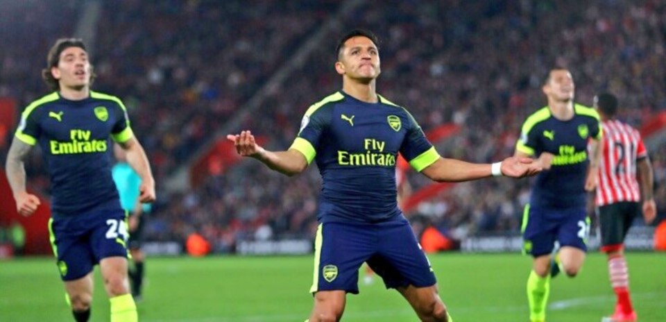 El chileno Alexis Sánchez es la carta fuerte de ataque en Arsenal.