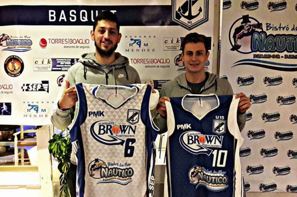Thomas Gómez Del Conte y Juan Ignacio Laterza, los dos refuerzos de Brown para disputar el torneo local.