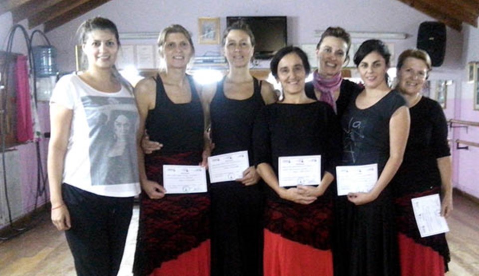Las alumnas participantes del seminario dictado en el Instituo de Arte.