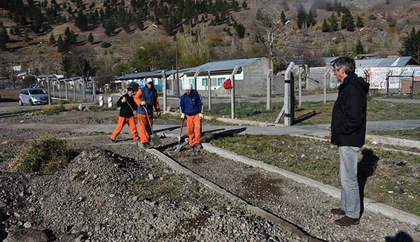 Trabajos. El municipio sigue impulsando una obra vital para el sector. 