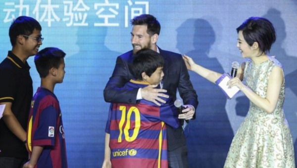 Messi habló de todo en la presentación de su parque de diversiones en China.