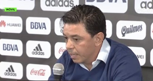 Gallardo en conferencia: "Esta injusticia nos va a retroalimentar, con esto nos vamos a hacer más fuertes como grupo".