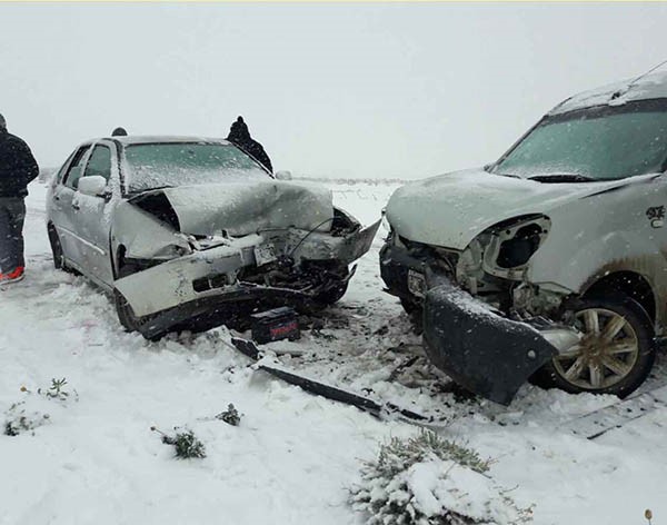 En medio de la escena cubierta de nieve, Gendarmería debió colaborar en salvaguarda de una mujer.