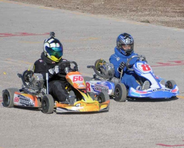 Federico Roa y Martín Fritz, disputando la carrera de categoría Master.