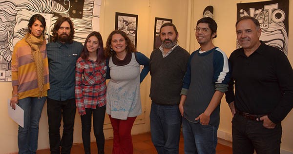 Julio César Gutiérrez Barba exhibe trabajos en los que hay ilustraciones y dibujos durante el mes de junio.