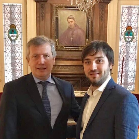 Monzó recibió a Torres en su despacho