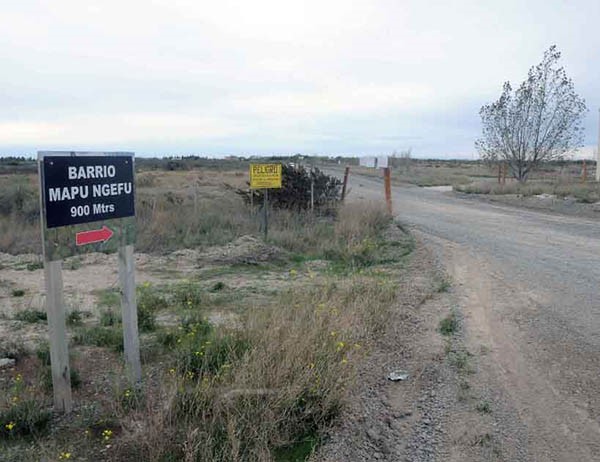 Sin transporte. La postal de uno de los barrios que quedó sin servicio. 