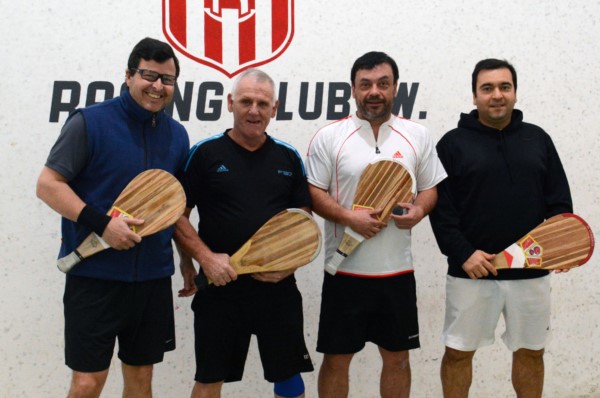 González, García, Conrad y Niell, jugadores de la categoría Segunda que compitieron el fin de semana.